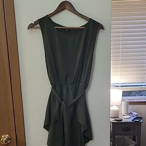 SHEIN Green Asymmetrical Tank Top